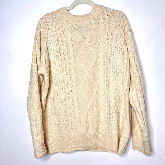 Aelfric Eden Retro 90s Cable Knit Sweater Size M - Picture 1 of 4